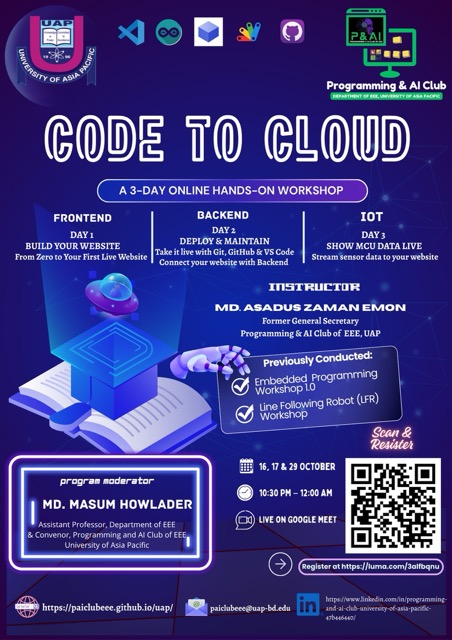 Code To Cloud Poster